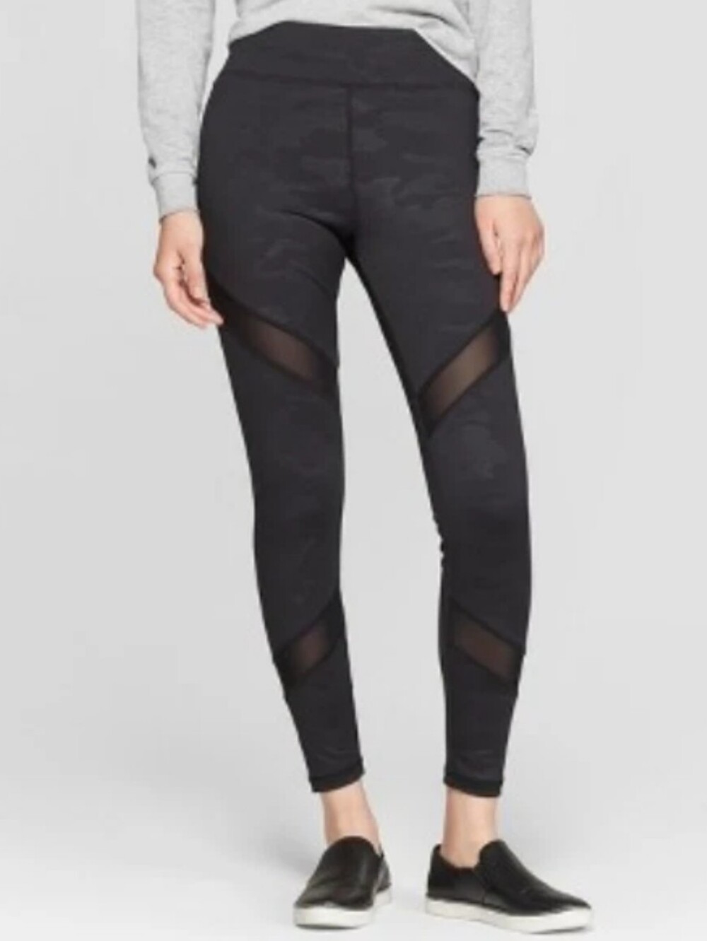Xhilaration Women's Size M 8-10 Fashion Legging Black Camo 548602